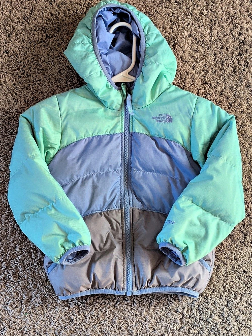 The North Face Kids' Reversible Hooded Jacket Blue & Green
